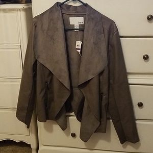 Re-posh NWT leather and suede jacket